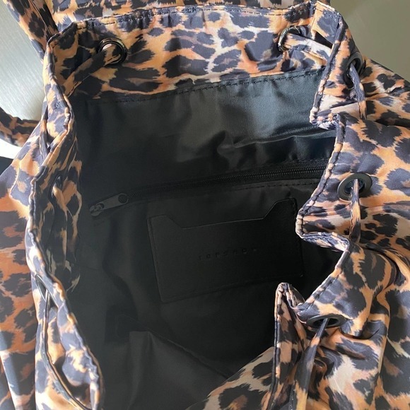 Topshop Leopard Print Backpack Large Brown *flaw main image 9